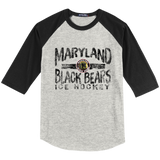 Maryland Black Bears Youth Colorblock Raglan Jersey